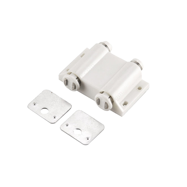 Boiseries Raymond white double push latch